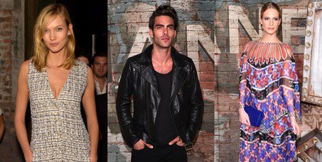 Karlie Kloss, Jon Kortajarena y Poppy Delevingne en la fiesta de presentación del spot de Chanel nº5