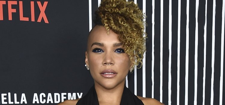Emmy Raver Lampman en la presentación de la serie de Netflix 'The Umbrella Academy'